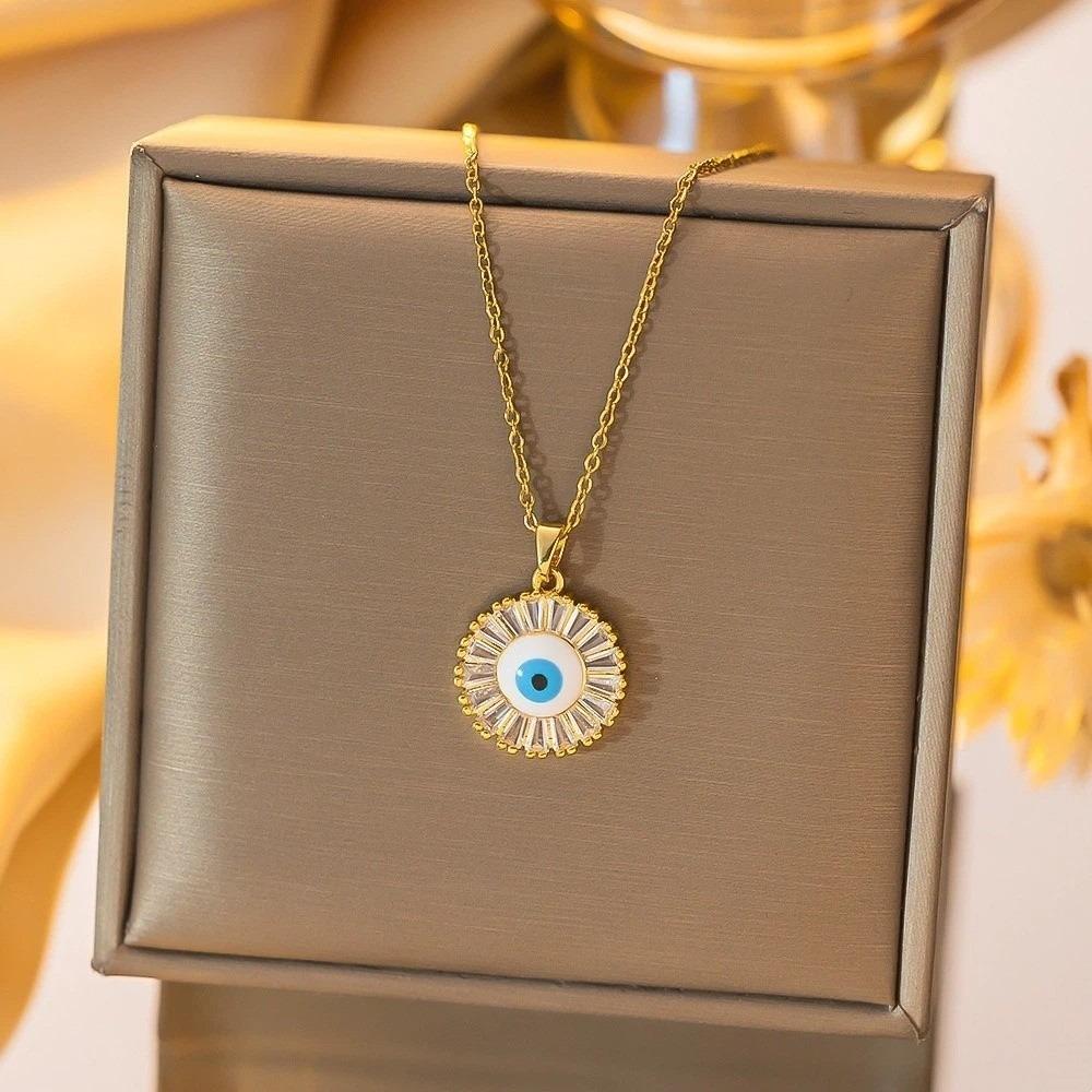 Titanium Steel Glaze Luxury Necklace Banquet Clothes Neck Chain Clothes Accessories