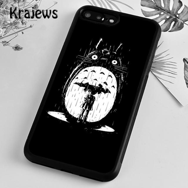 Мягкий чехол для телефона Krajews Studio Ghibli «Мой сосед Тоторо» для iPhone 14 SE 6 7 8 plus 11 12 13 pro XR XS max Samsung S21 22