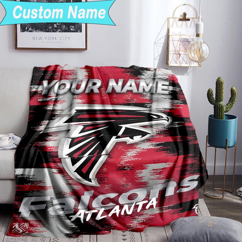 Custom Name Blanket Atlanta Logo Blanket Bedding Blanket for Travel, Camping, Living Rooms, Offices, Sofas, Fan Christmas gift