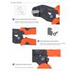 Crimping Tool for Non-Insulated Open Barrels Terminals Receptacles,AWG28-18 Ratchet Wire Crimper Tool,SN-2549
