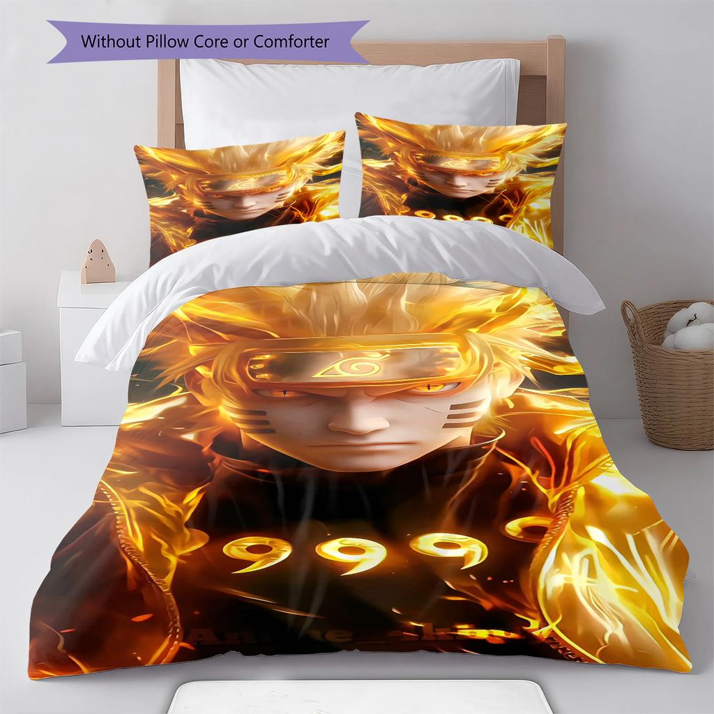 Мультяшный Узор Комплект Постельного Белья Одеяло Пододеяльник Наволочка Домашний Декор Подарок на День Рождения (1 пододеяльник + 2 наволочки, без наполнителя)