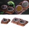 Reptiles Bowl for Feeding Watering Terrarium Bowls for Bearded Dragon Feeding Ledges Water Bowl for Chameleons Geckos