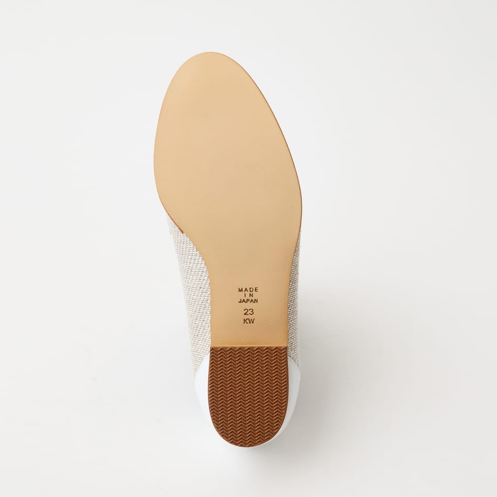 Туфли на низком каблуке, плоские, сделаны в Японии, цвет белый, слоновая кость 133045100011 [Diana] 23,5 см