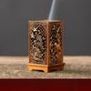 Square Vertical Incense Burner Small Xiangyun Alloy Incense Holder Indoor Aromatherapy Home Ornament Chinese Plum Inense Burners