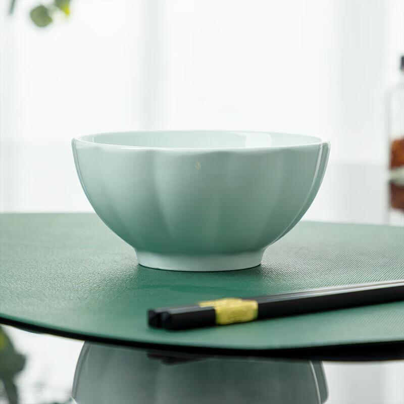 Jingpin Celadon Ceramic 4.5-inch Bowl Set (10-Piece)