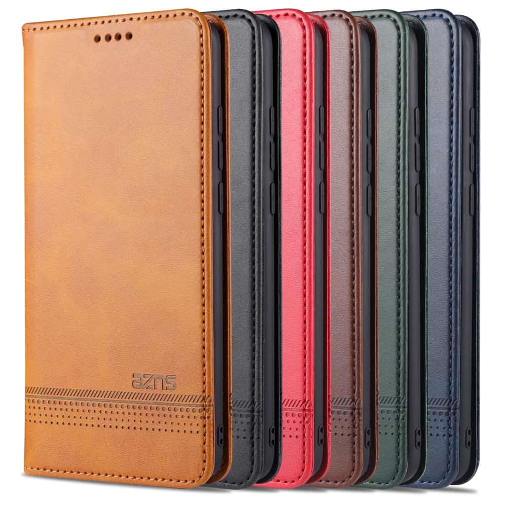 Роскошный магнитный адсорбционный кожаный чехол для Xiaomi Mi 10 / Mi 10 Pro 5G Flip Cover Protective Case capa fundas