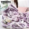 Contemporary Plush Faux Rabbit Fur Printed Bed Blanket, Thick Warm Skin-Friendly High GSM, All-Season Gift Throw for Men and Women