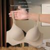 Gathered Deep V Round Cup Bra for Enhanced Bust and Beautiful Back