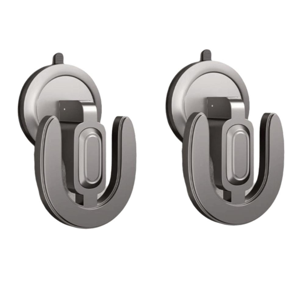 2pcs No Punching U-shaped Slipper Rack Suction Cup Bathroom Sandal Holder  Balcony