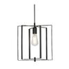 NOBEL Black Metal Square Pendant Light 60W