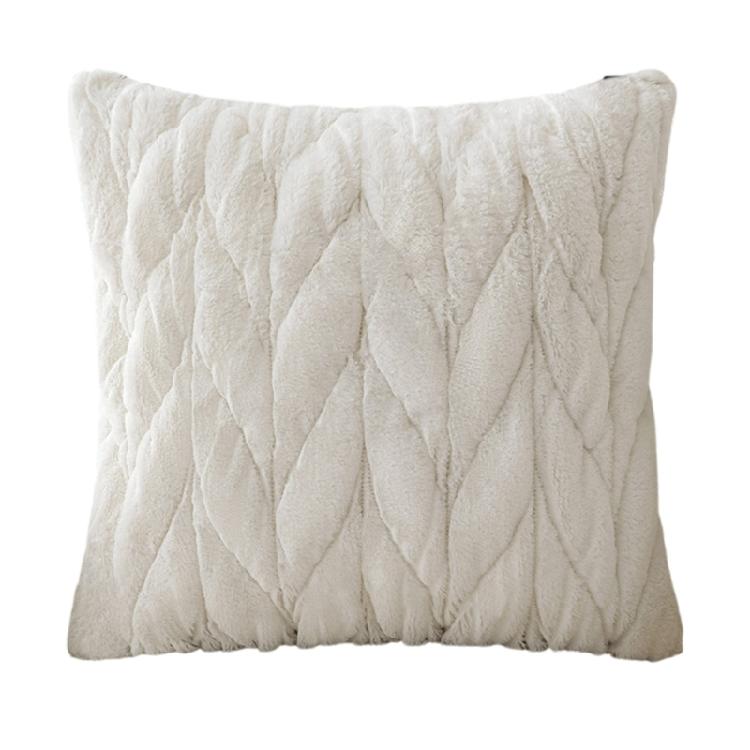 Corduroy Throw Pillowcase Soft Woven Fried Dough Twists Removable Throw Pillow Cover for Living Space