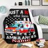 Ambulance Theme Home Customize Your Name Blankets Comfortable Soft Lightweight Allseason Multipurpose Blanket For Picnics Sofas Offices Beds Living