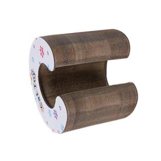 Когтеточка-гармошка для кошек, трансформируемая игрушка для кошек с мячиком с колокольчиком, когтеточка, интерактивная развивающая игрушка для дома