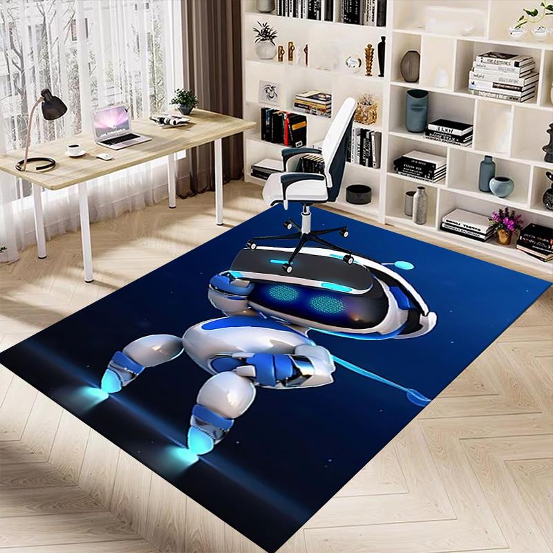 1pc Astro Bot Adventure Carpet for Playroom Bedroom Living Room Sofa Home Decor,kids Game Area Rug Non-slip Floor Mat Y72311