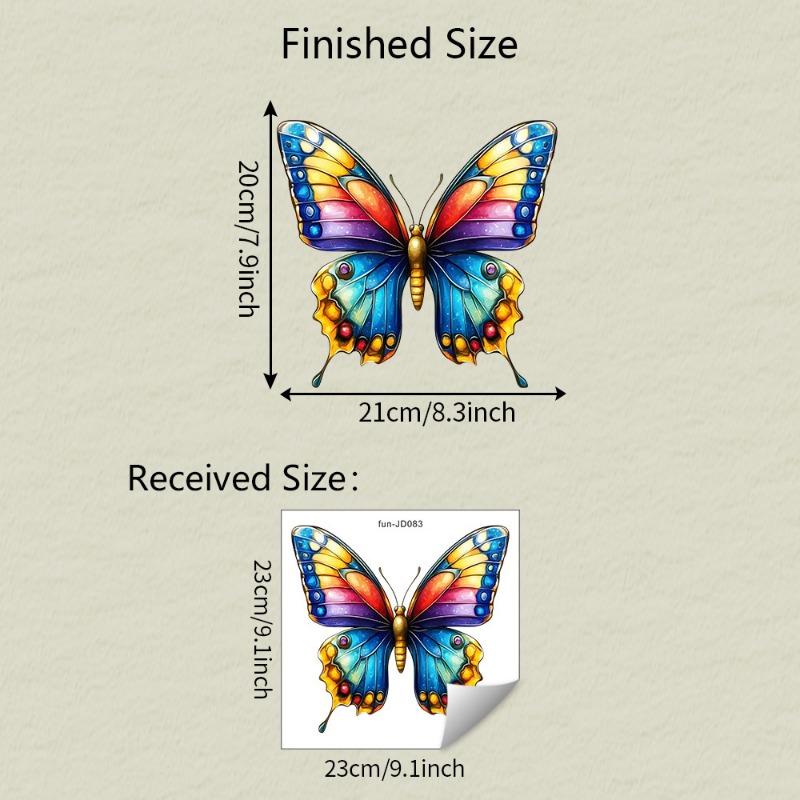 Painted Butterfly Balcony Glass Window Home Beautification and Decoration Electrostatic Uv Window Sticker