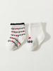 2 Pairs Newborn Baby Girls Boys Socks,White Cute Love Mama & Papa Soft Cotton Baby Socks Are Suitable for Newborns Daily Outfit