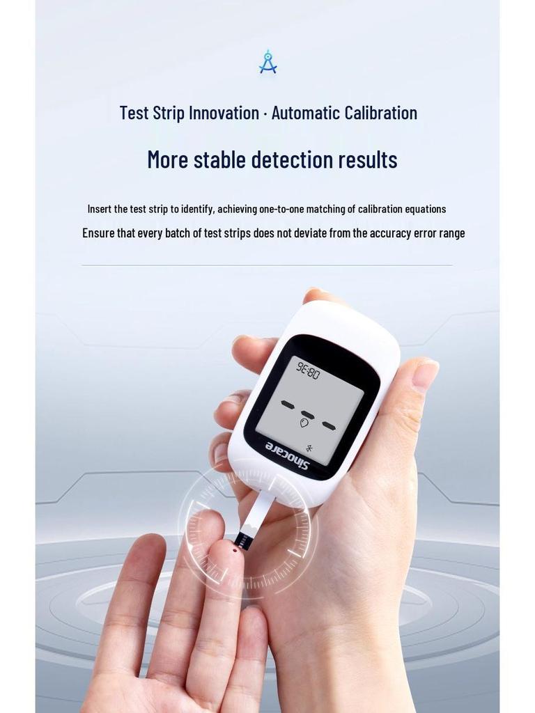 Тест-полоски и глюкометр для домашнего использования Sannuo Youzhi C301Air.