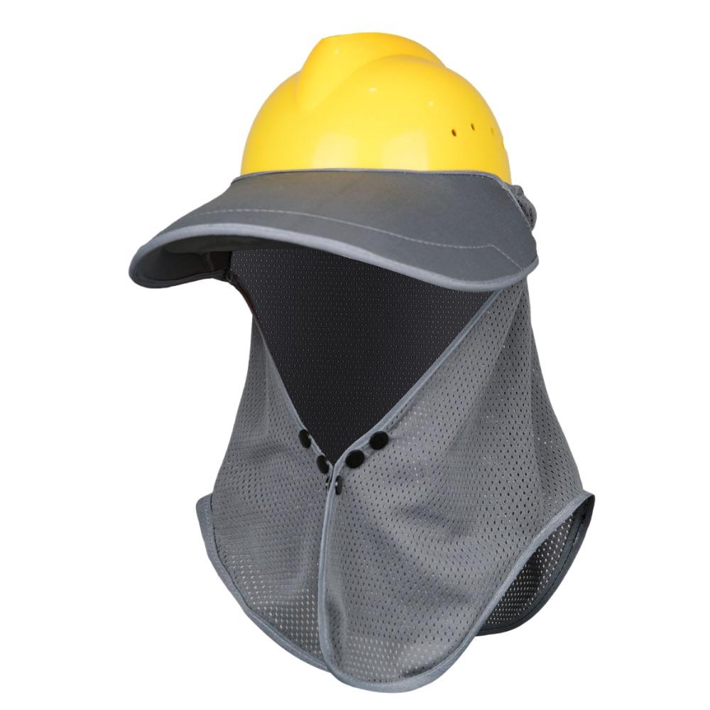 Mesh Safety Helmet Sunshade Breathable Neck Protection Sun Shield for Construction Workers