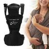Эргономичный табурет-переноска для младенцев Baby Hipseat, переноска-переноска для новорожденных, слинг-обертка спереди, черный