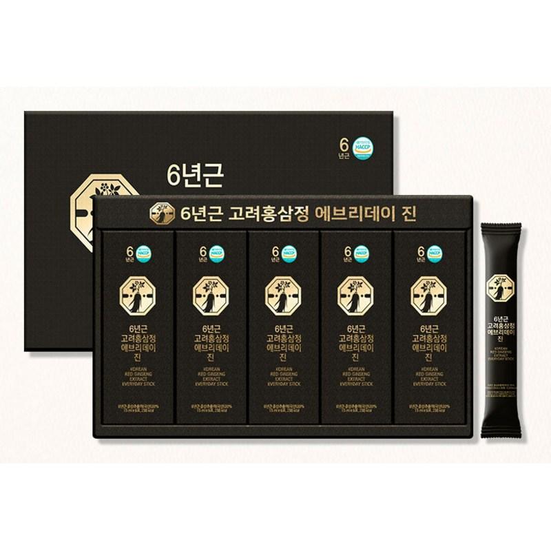 Экстракт красного корейского женьшеня Natural Herb 6-летней выдержки Everyday Gin Red Ginseng Stick 30 шт., 450 г, 1 набор