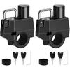 2PCS Motorcycle Helmet Lock, 7/8" 1" Motorbike Helmet Lock, Anti-Theft Helmet Security Lock with 2 Keys Fit for Motorbike Scooter Street Bike