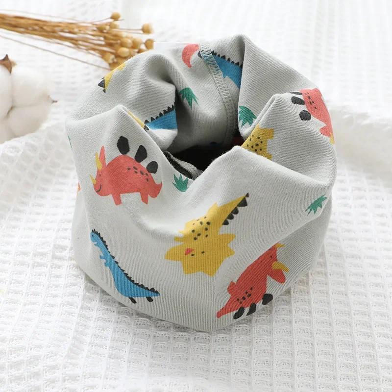 Осень Весна Новая Хлопковая Детская Шарф-снуд Детские Шарфы Мультяшные Детские Шарфы Кольцо для Шеи Мальчики Девочки Шарф-воротник Теплый Платок