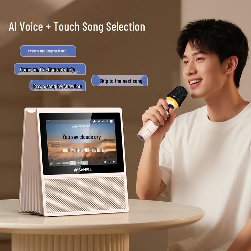 Портативная система караоке KTV SANSUI W200, штепсель CN (адаптер в комплекте)