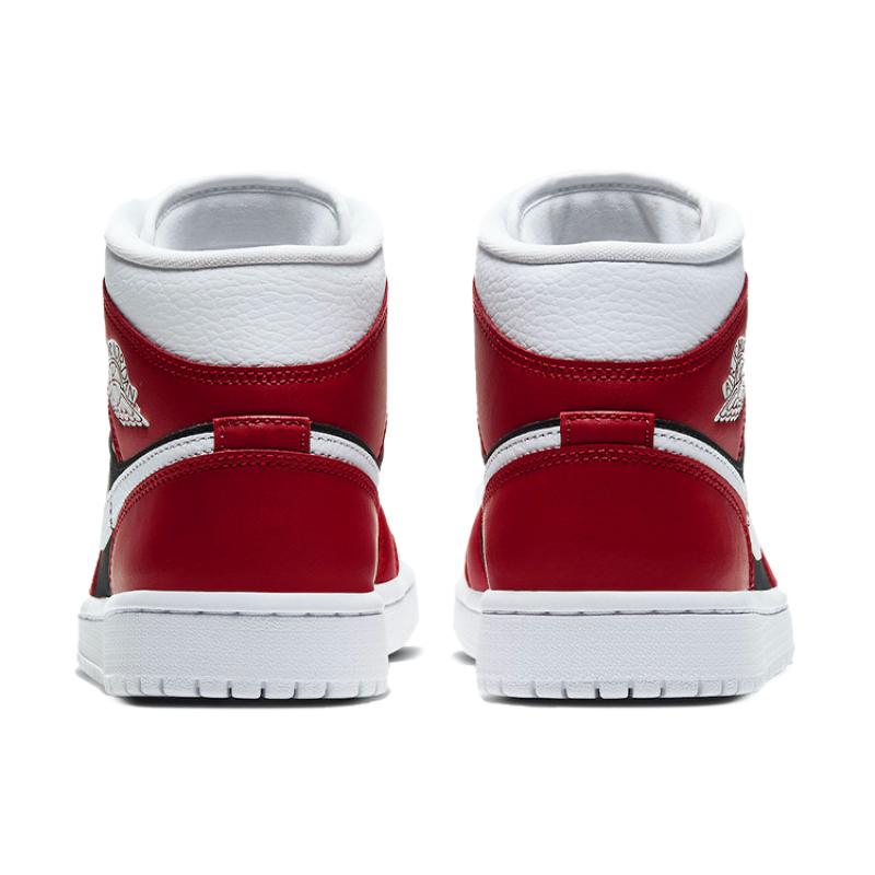 Jordan 1 Mid Красный Тренажерный Зал Черный Женские Jordan BQ6472-601