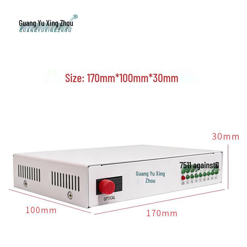 8-Channel Unidirectional Fiber Optic Transceiver