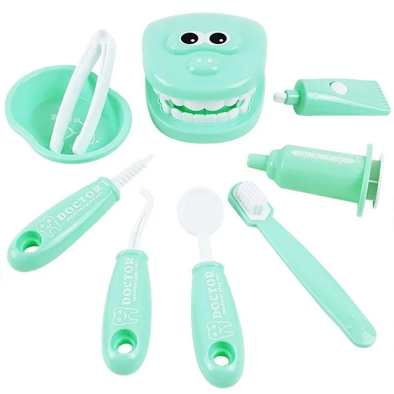 Non-Toxic Children Montessori Toys Parent-Child Interaction For Children Dentist Check Teeth Model Doctors Role Play Baby Montessori Toys