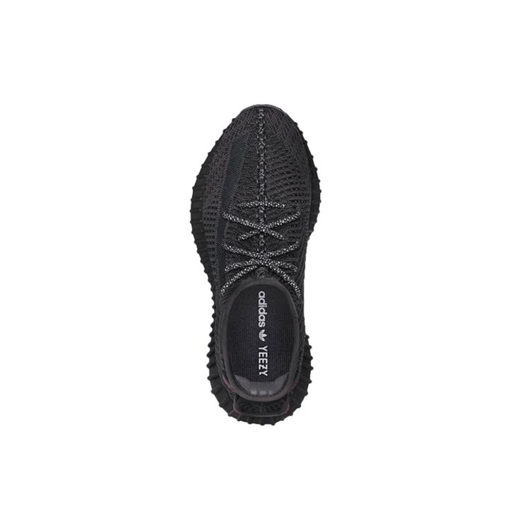 adidas Yeezy Boost 350 V2 Черные кроссовки унисекс с антибликовым покрытием FU9006
