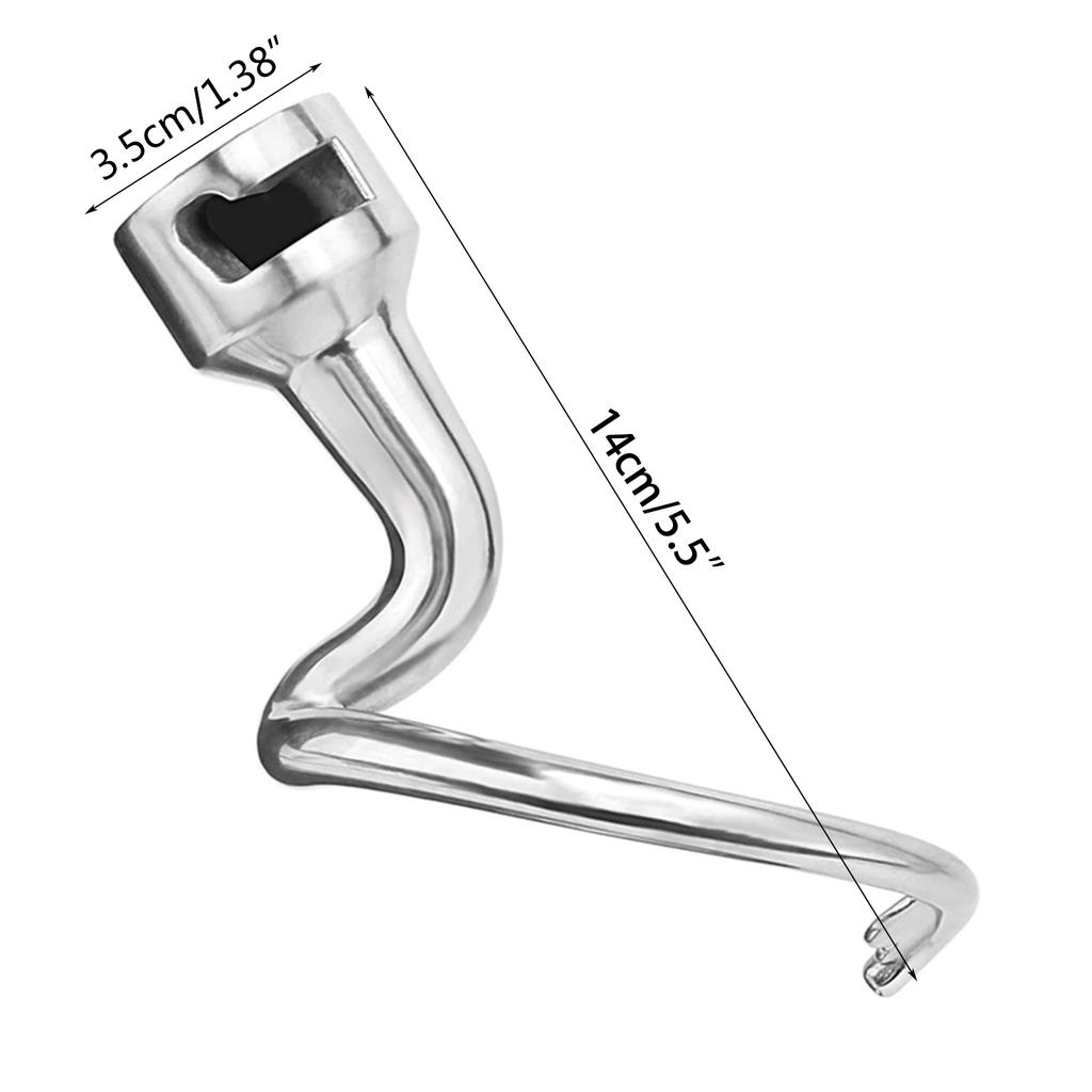 Mixer Dough Hook Stainless Steel Dough Hook Stand Mixer Accessories Dough Hook Replacement Stainless Steel Material