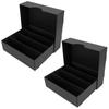 HIMOMO Storage Box Trading Card Case Storage Card Storage Box Holds Approximately 6240 Cards Set of 2 (Black)