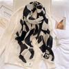 2024 New Spring/Summer Travel Shawl Autumn/Winter Scarf Women'S Thin Fashion Cotton And Hemp Scarf Large Size