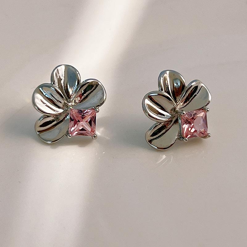 Серьги с кисточками из розового циркона в форме сердца и звезды, модные темпераментные женские серьги Y2K с бантом, индивидуальное очарование, вечерние ювелирные изделия, подарок