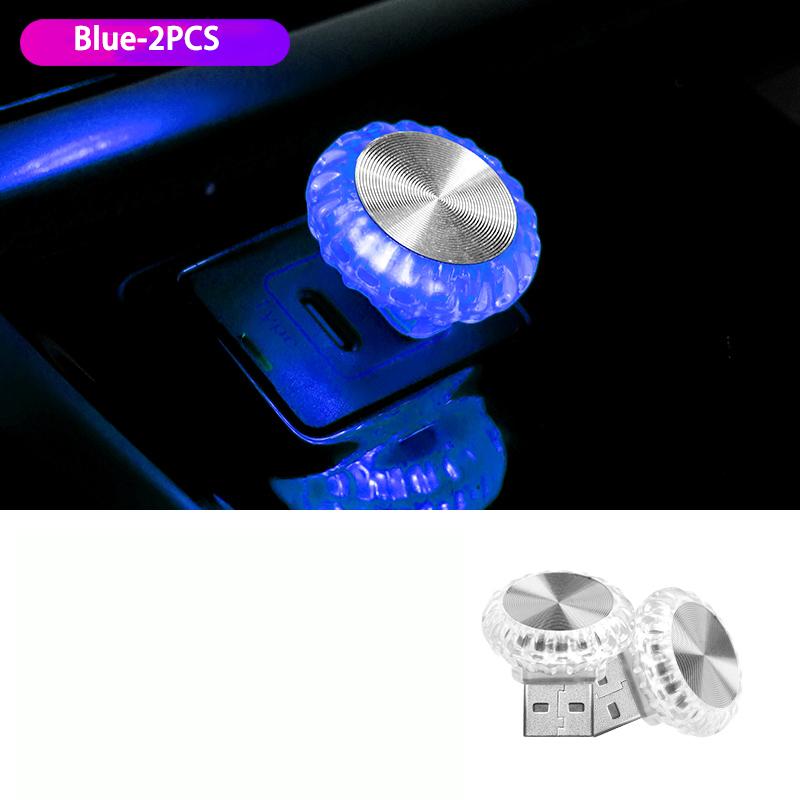 Автомобильный USB Светодиодный Атмосферный Свет RGB Подсветка Салона Мини Декоративные Ночники Для Автомобиля Подсветка Салона Компьютерный Свет Plug Play