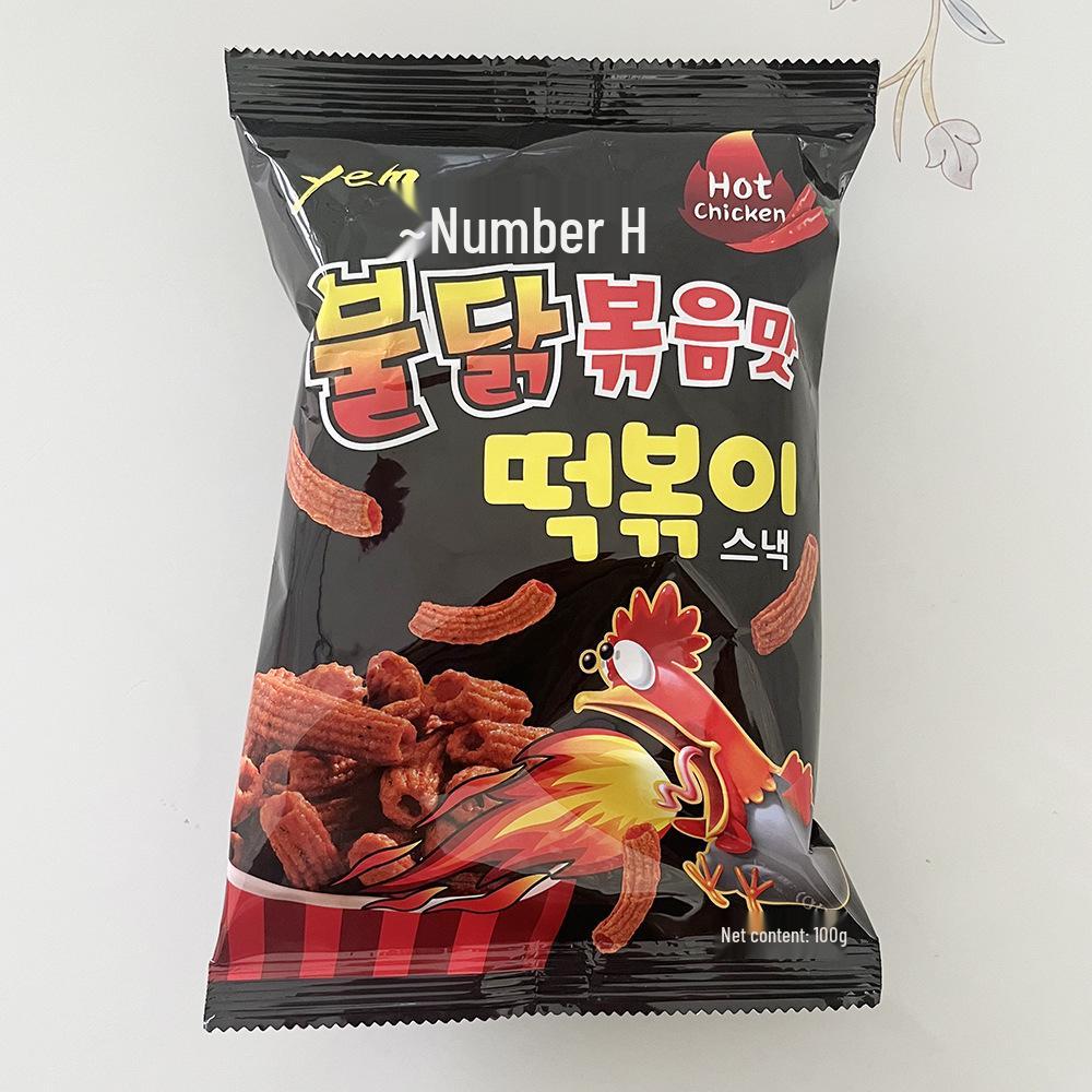 Корейские Zero Snacks Острые Жареные Рисовые Палочки - 100 г Сладкий и Острый Вкус