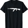 AK47 Калашников Черная Нейтральная Взрослая Футболка 180г Графические Футболки One Piece Мужские Футболки