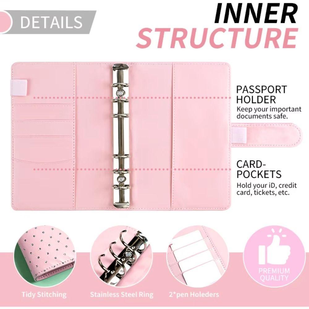 Compact Savings Challenges Book 6-Ring Mini Budget Binder Envelope Savings Challenge  Save Money