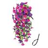 1/2Pcs Hanging Artificial Morning Glory UV Resistant Fake Flower Wedding Party Indoor Outdoor Garden Wall Hanging Faux Flower Decoration