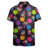 Summer Men's Holiday Lapel Camisa Fruit 3d Print Harajuku Hawaiian Shirts Fashion Men Womens Clothes Beach Short Sleeve Blouses