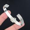 Womens day Deal 925 Silver Montana Agate Gemstone Daughter Ethnic Bangle Jewelry
