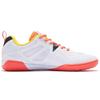 Li Ning Fabric Synthetic Leather Shock Absorbing Non-Slip Wear-Resistant Low-Top Training Shoes Unisex Sneakers White Red Yellow APTT005-2