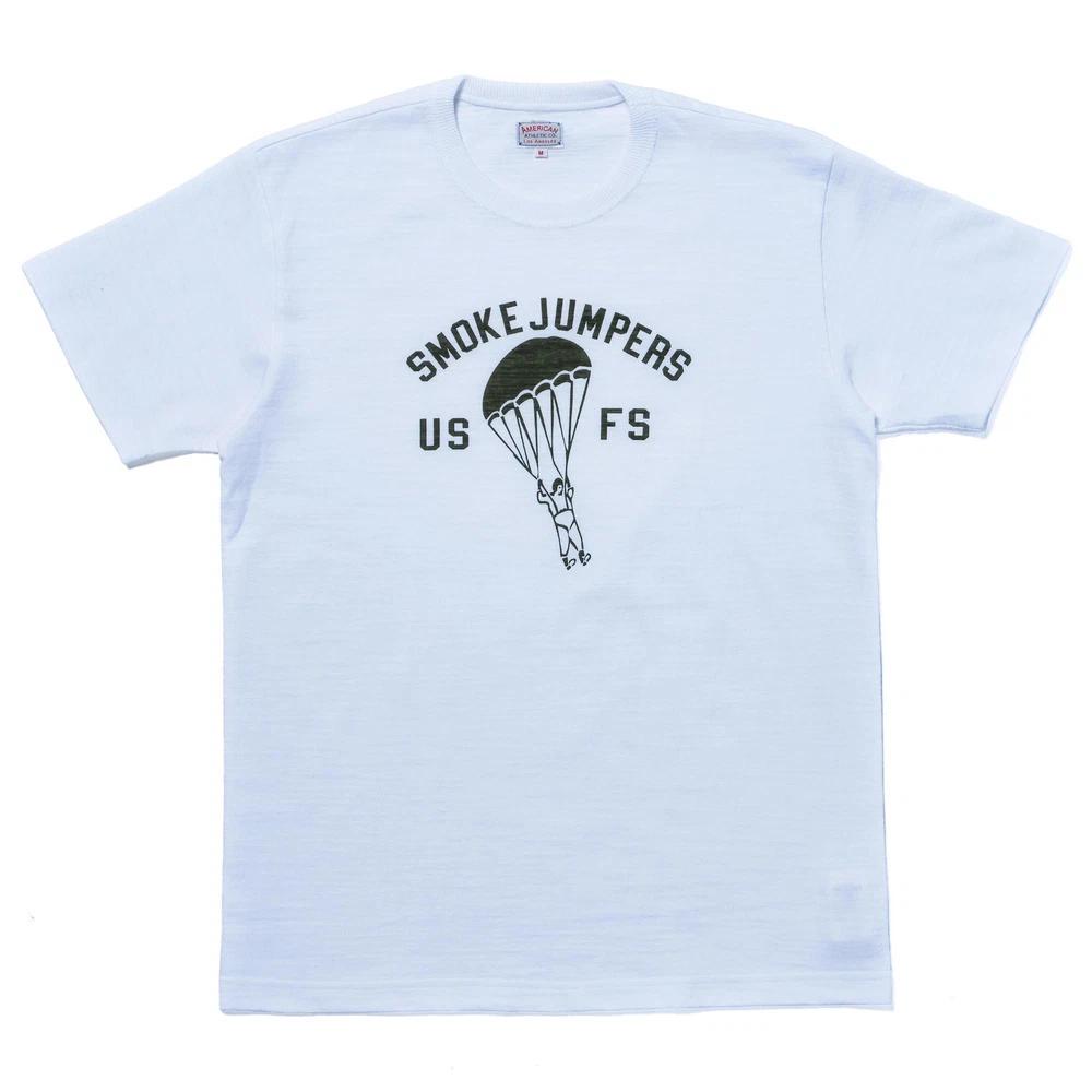 The Real Mccoys Athletic Tshirt Smoke Jumpers Mc26030 White Japan New