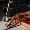 Walnut Handle Coffee Bean Measuring Spoons 304 Stainless Steel Coffee Scoop  Flour
