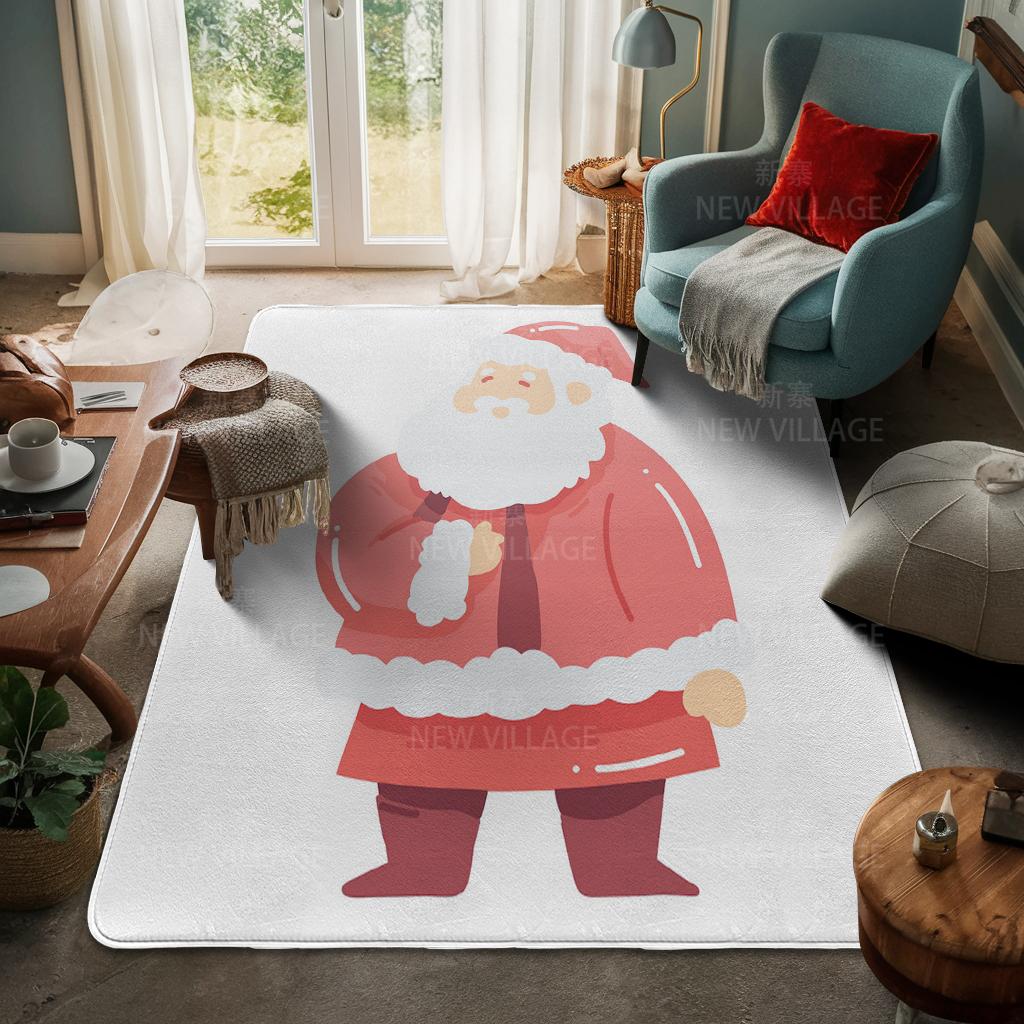 Ковер у входа в дом Домашний коврик у двери Гостиная Ванная Комната Ноги ванная комната Нескользящие коврики с водопоглощением для ванной Счастливого Рождества зима