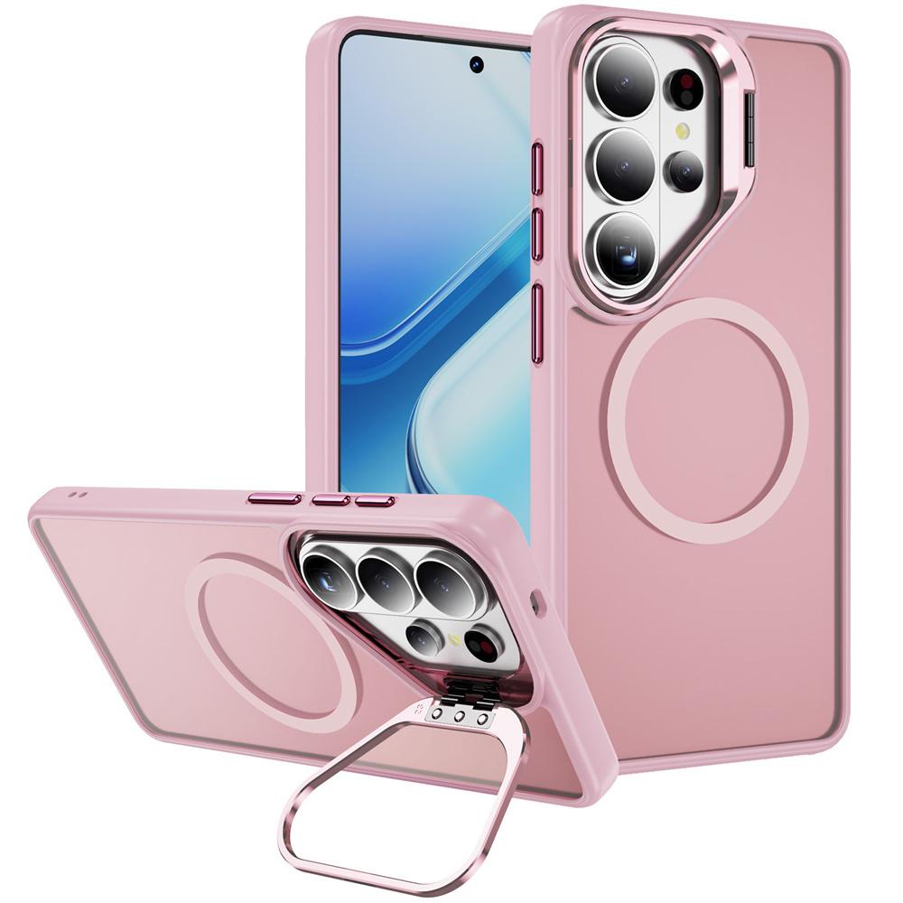 Invisible Lens Holder For Magsafe Translucent Phone Case For Samsung S26 S25 Edge FE S24 Ultra Plus Wireless Charge Matte Cover