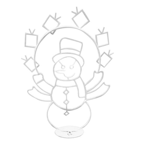 Рождественская гирлянда, фигурка-украшение, пингвин, забавная анимированная игра в снежки, активный декор для рамки, снеговик, светодиодный ночник для дома и улицы