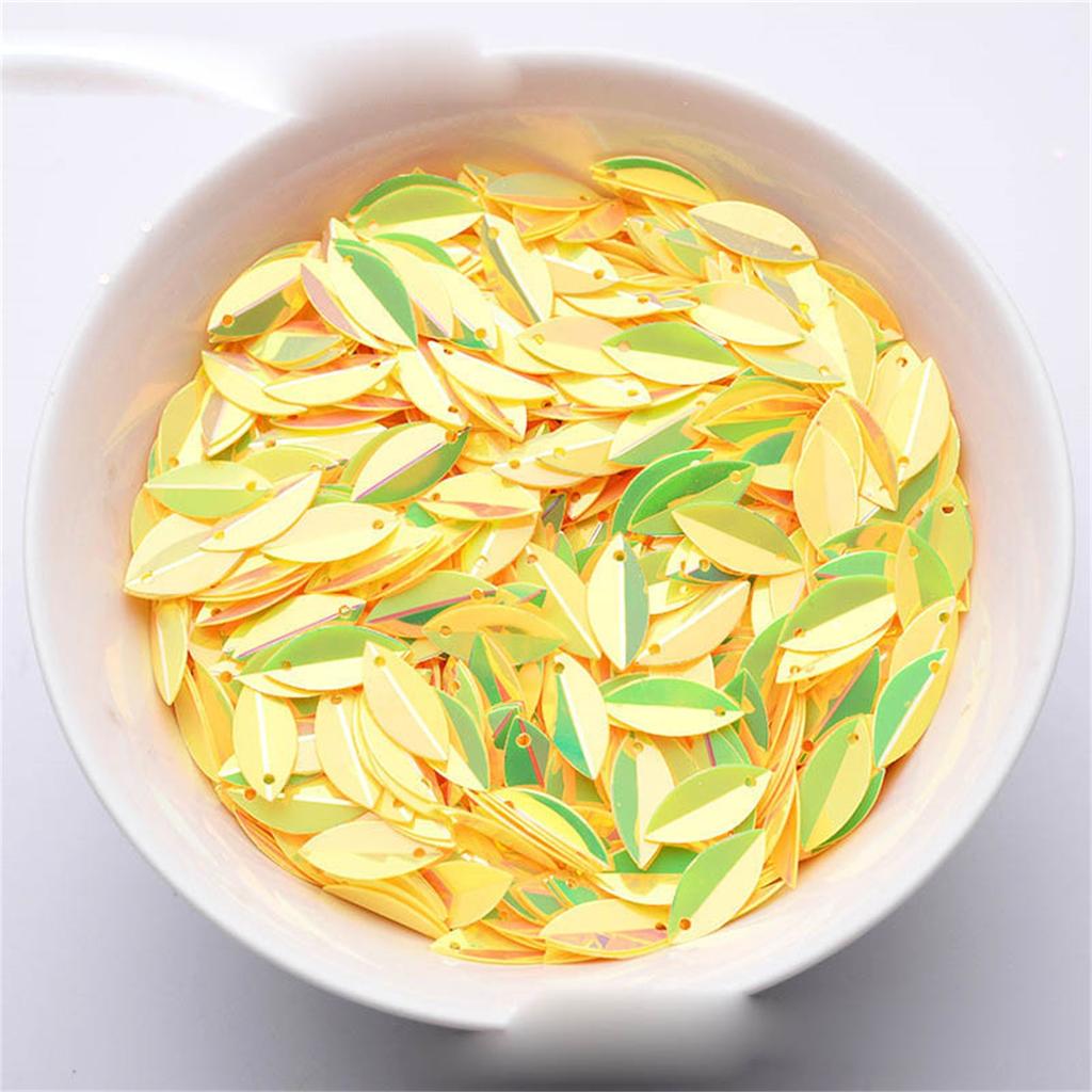 Золотые блестки пайетки своими руками 6 × 15 мм трехмерные бусины свадебное платье аксессуары аксессуары украшения для вечеринки пайетки