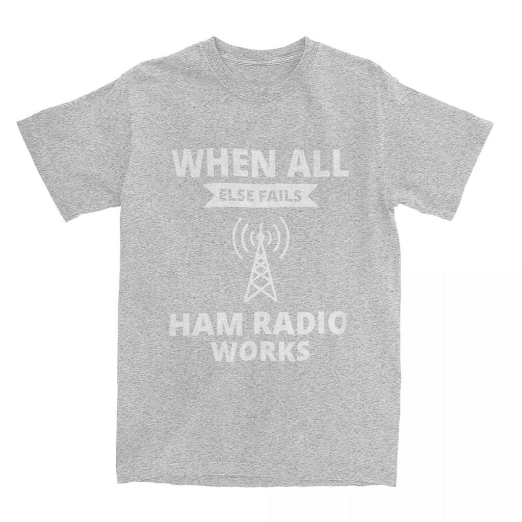 Amateur Ham Radio Operator T Shirt Summer Humor Y2K Retro T-Shirts 100 Cotton Tee Shirt For Male Short Sleeve Casual Clothes